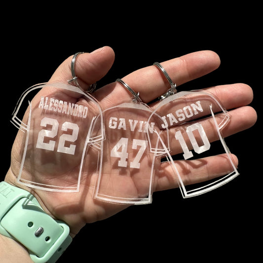 Soccer Jersey Keychains (Name and Number)