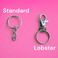 Standard or Lobster Clip for Keychain