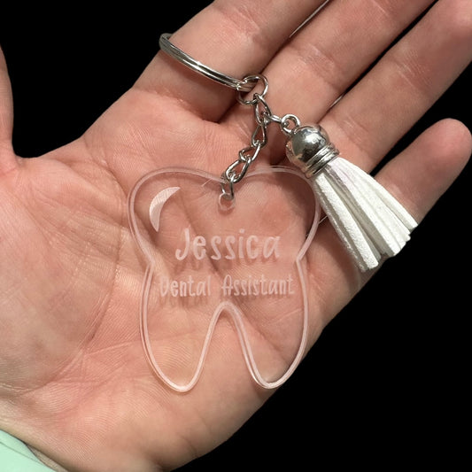 Dental Assistant Gift Tooth Keychain