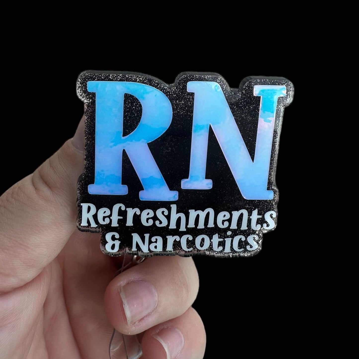 RN Refreshments and Narcotics badge reel